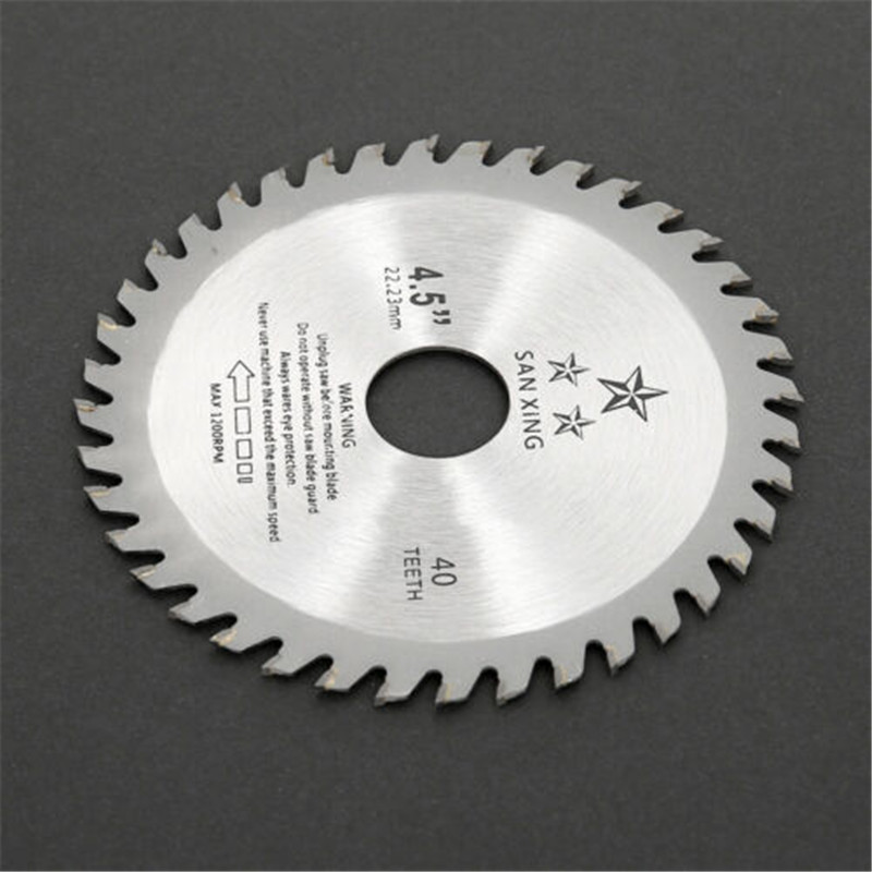 115mm 4.5" 40 Teeth Circular Saw Blade Angle Grinder Saw Disc For Wood