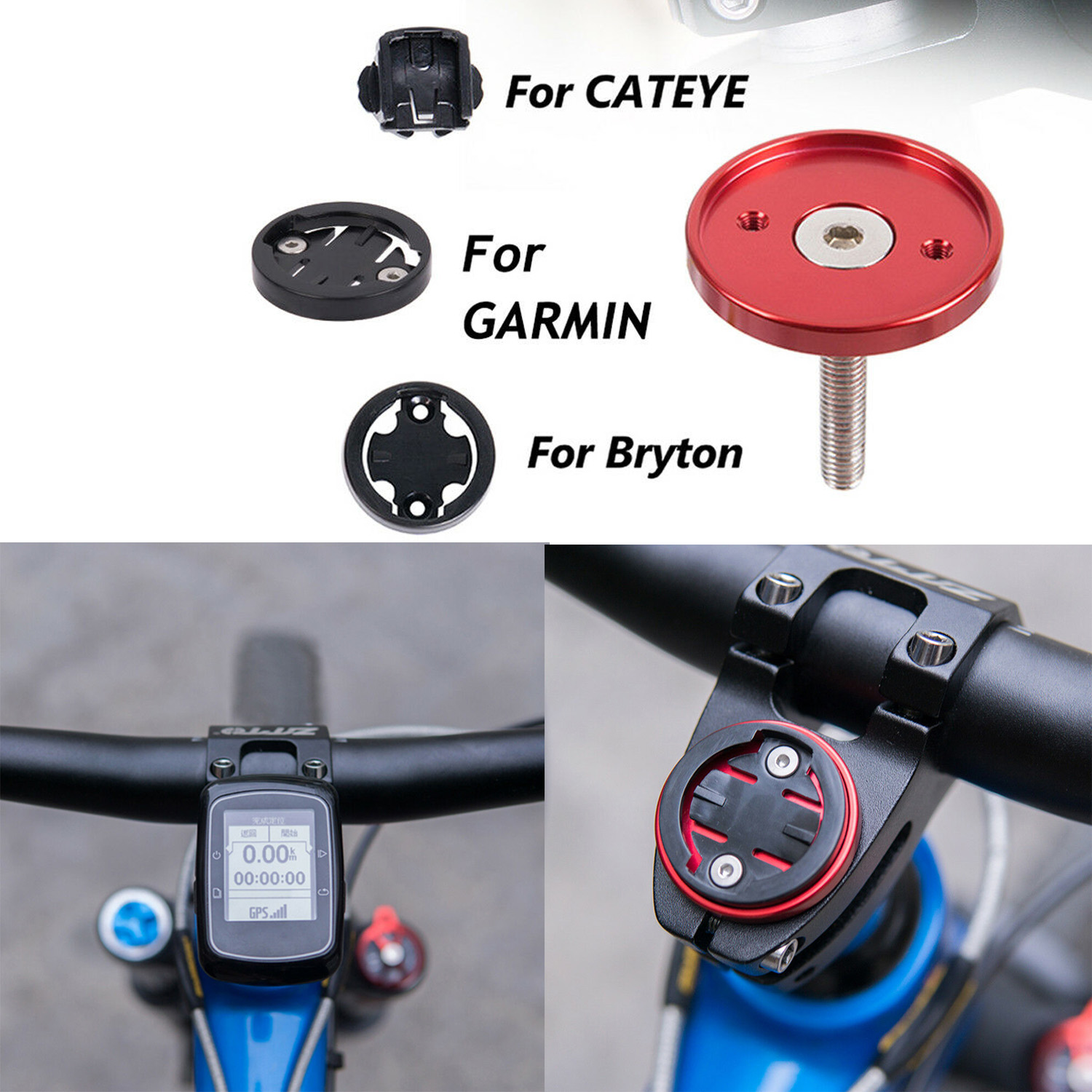 Bike Computer Mount Bicycle Holder Integrated Handlebar Stem for Garmin Bryton