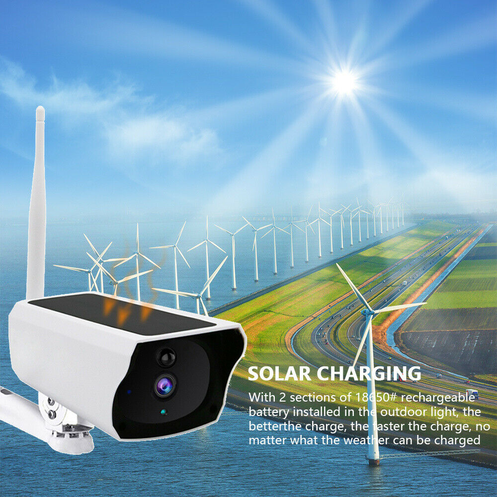 Wireless Solar WiFi IP Camera 1080P HD Security ...