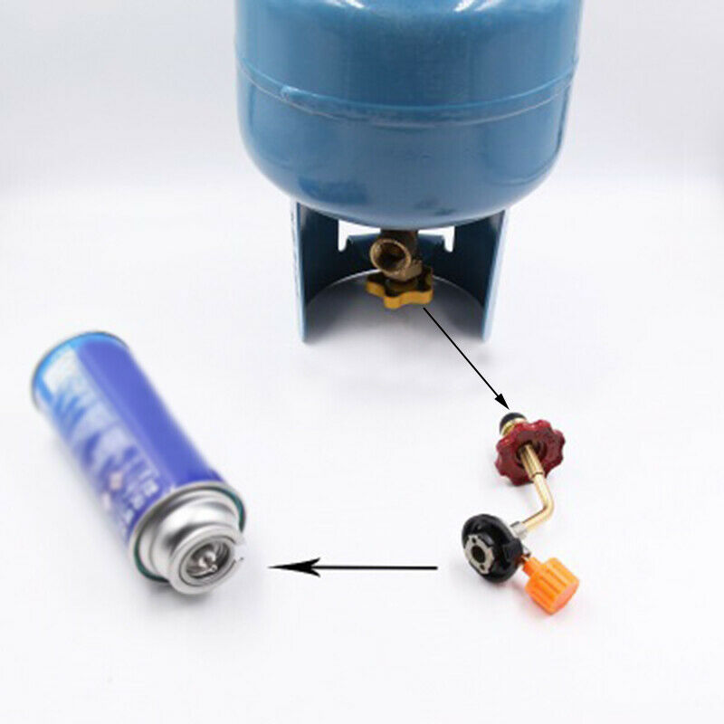 Cylinder Filling Butane Canister Gas Refill Adapter Copper^Outdoor Camping St /'