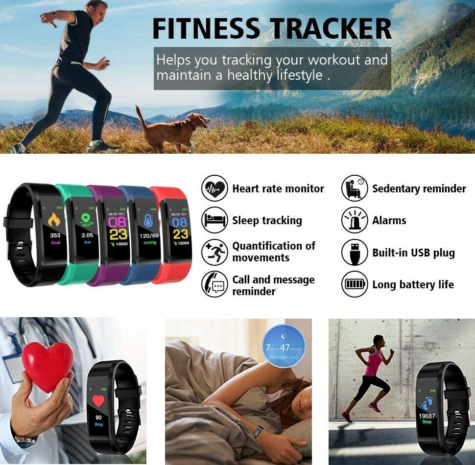 smart fit slim watch & activity tracker