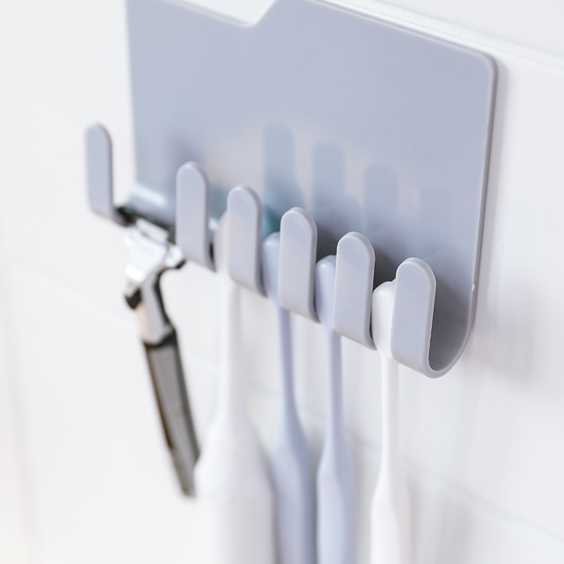 Toothbrush Shaver Holder Washroom Wall Adhesive Razor Bathroom Rack Hook Tools