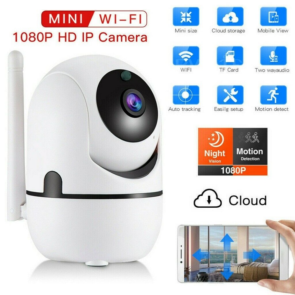 Wireless HD 1080P WIFI IP Camera CCTV PTZ Smart Home Security Outdoor