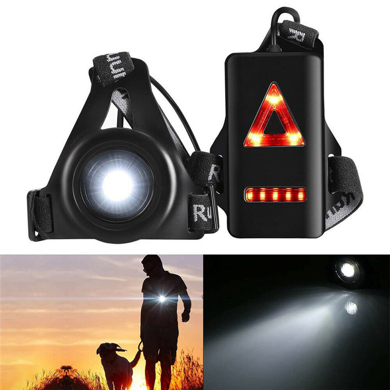 LED Running Chest Lamp Warning Light Walking Torch Safety Night Flash