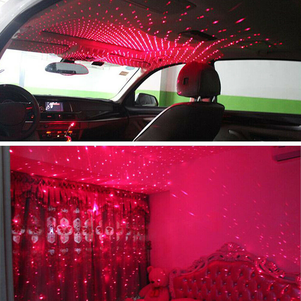 UK Car USB Star Ceiling Light Sky Projection Lamp Romantic Night Lights 4 Colors
