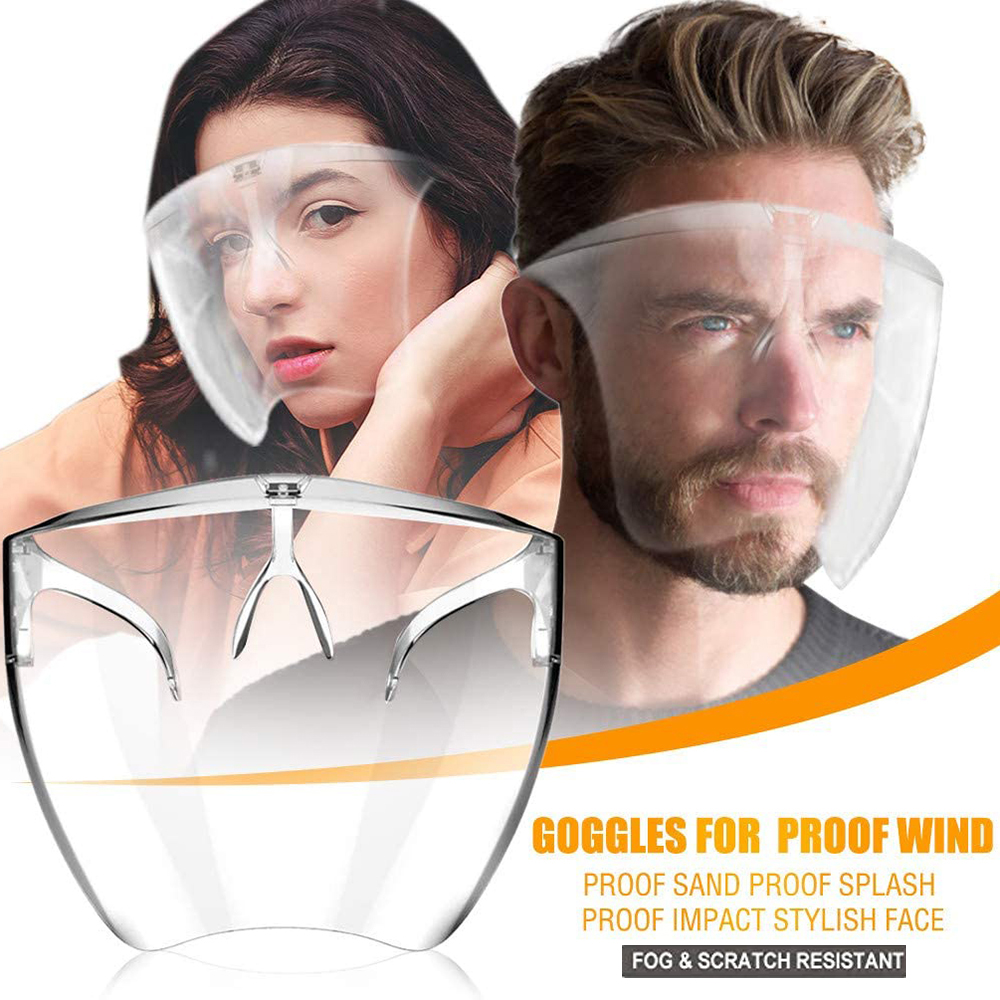 Reusable Face Shield Glasses Clear And Anti Fog Safety Goggle Face