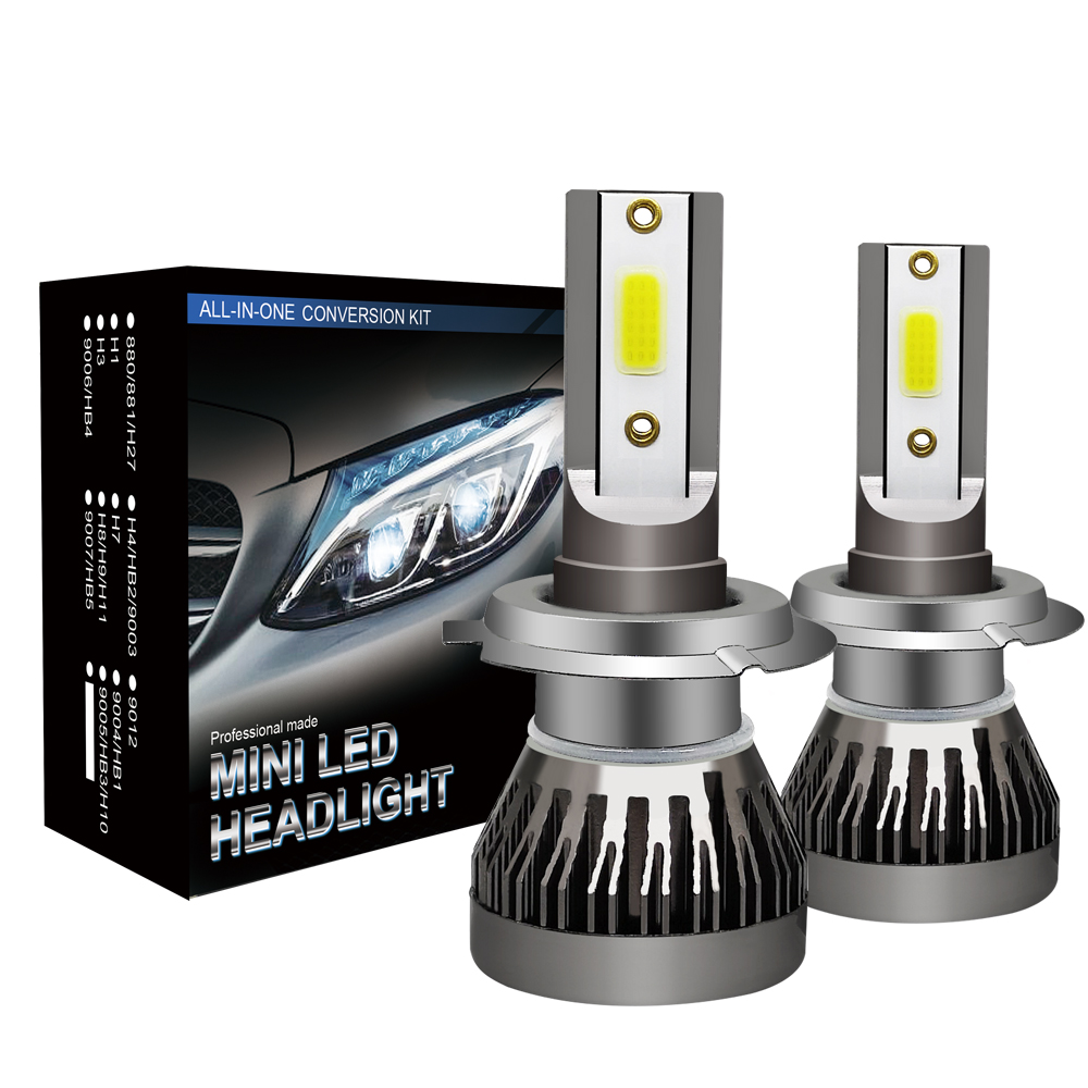 2x 9004 HB1 CREE 1400W 210000LM LED Headlight Hi-Lo Beam Bulbs Replace XENON HID