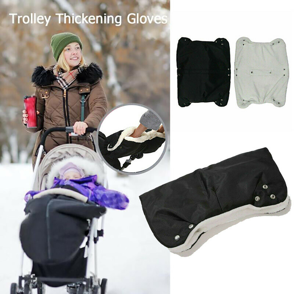 Comfortable Stroller Grip Cover Pram Hand Glove Pushchair Handle Sleeve Zipper