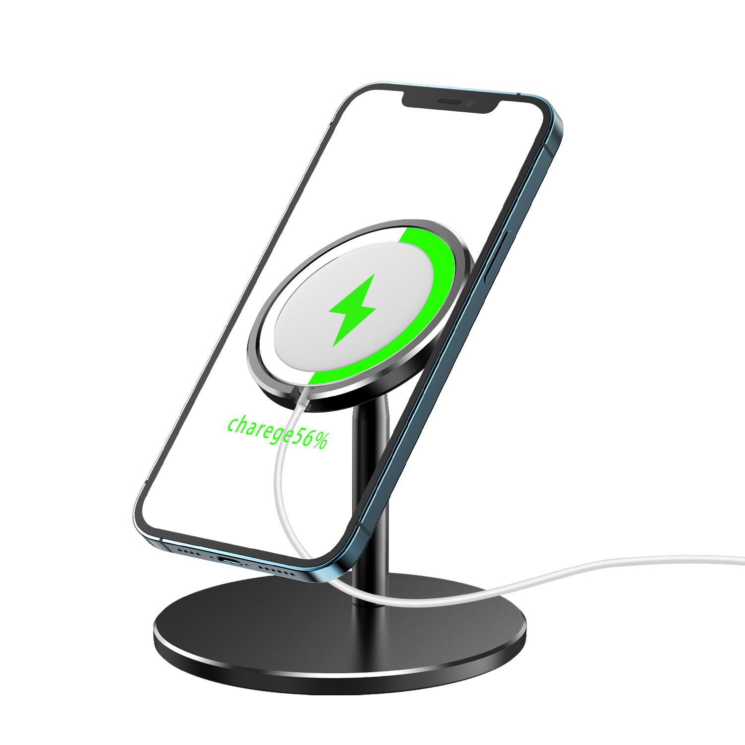 15W Wireless Charging Stand Phone Charger Holder For iPhone 12