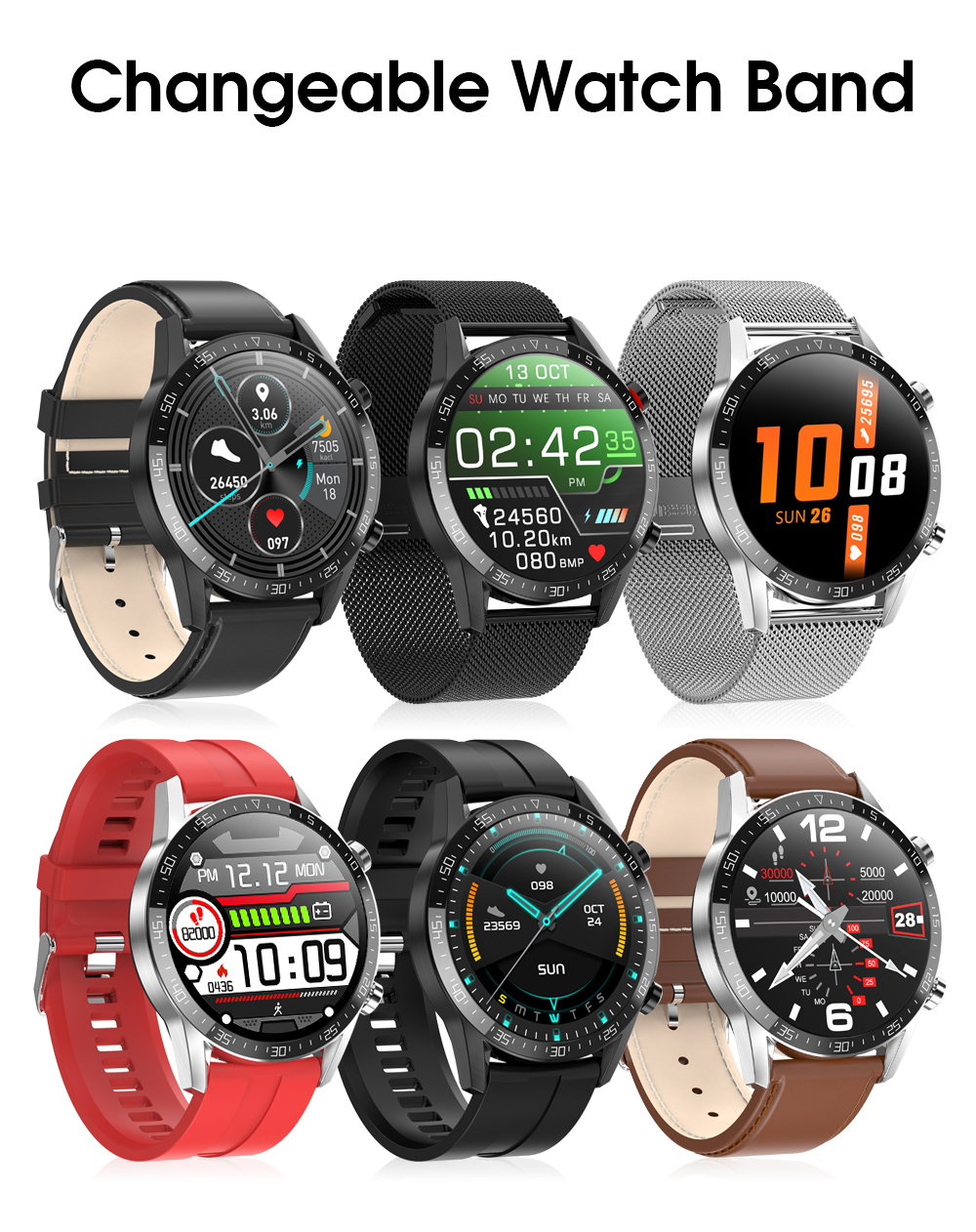 Body Temperature Monitor Smart Watch Sport Fitness Tracker Heart Rate