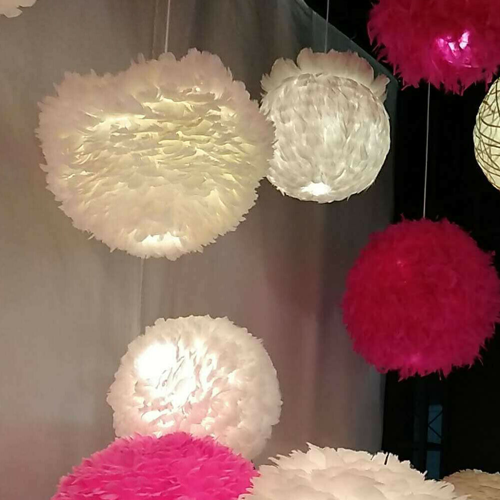 feather ball lamp shade