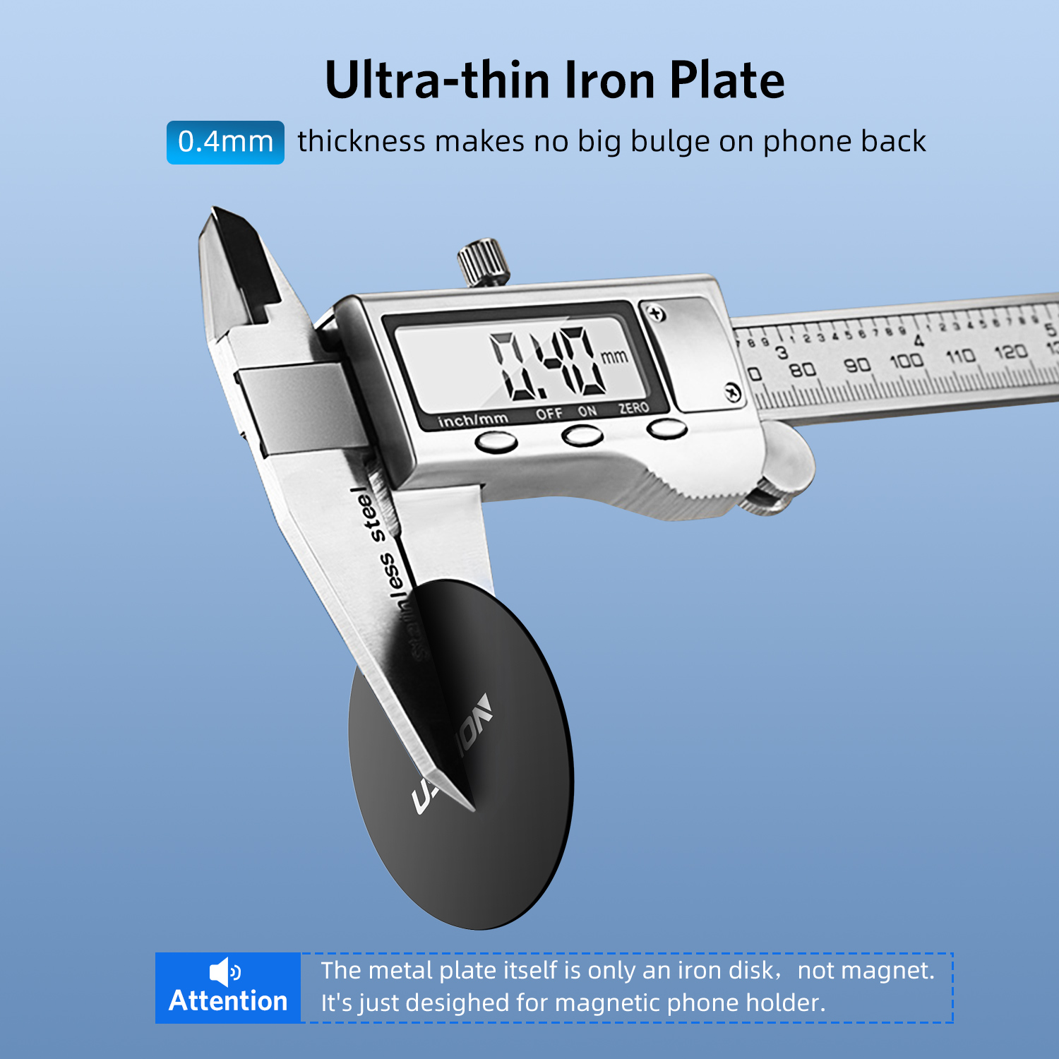 Thin Metal Plate Disc for Cell Phone Holder Car Mount