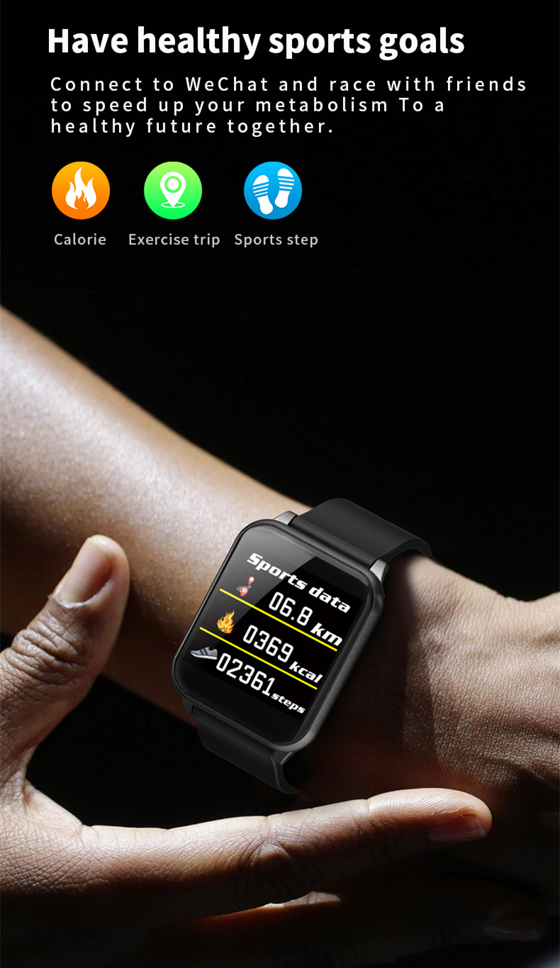 Waterproof Sport Smart Watch Blood Pressure Heart Rate Monitor iPhone Android *G - a8aadjai8cabi7ai8bhfadjjgicggcjdcei9tzqz - Waterproof Sport Smart Watch Blood Pressure Heart Rate Monitor iPhone Android *G