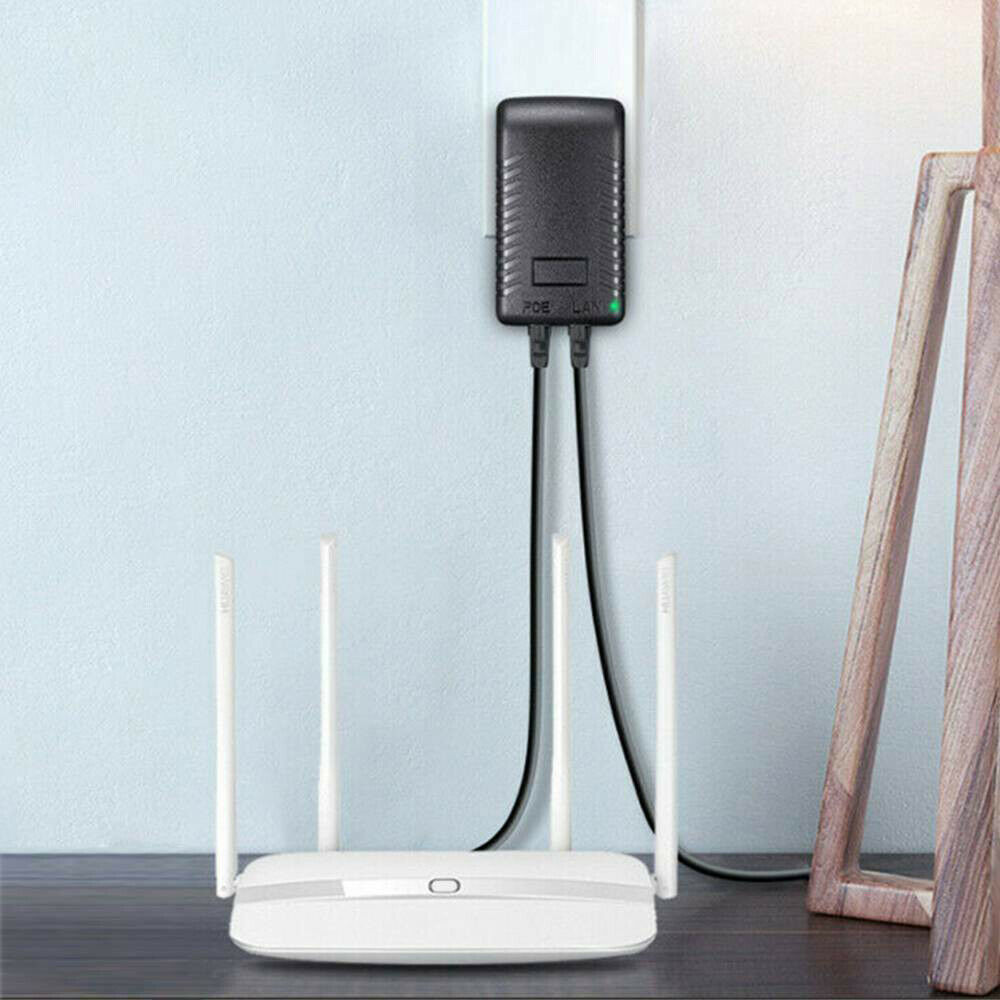 POE power supply 0.5A 48V PoE Injector adapter UK Wall Plug Power over