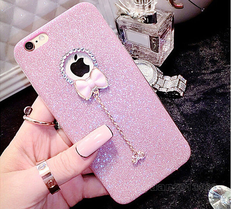 Luxury Bling Glitter Soft Crystal TPU Phone Case Cover For iPhone 5S 6