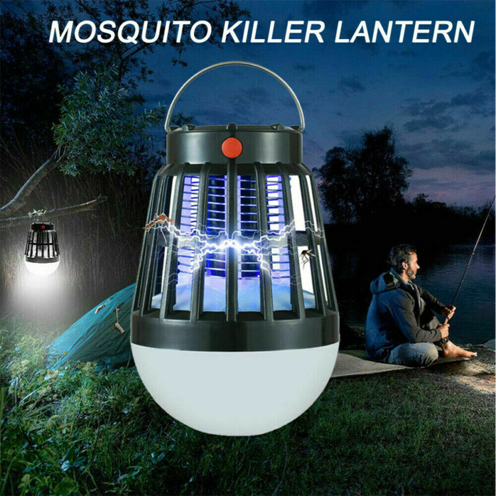 Mosquito Zapper LED Lamp Camping Tent Outdoor Insect Bug Flying Killer